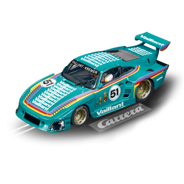 CARRO PARA PISTA ELÉTRICA AUTORAMA CARRERA EVOLUTION PORSCHE KREMER 935 K3 VAILLANT NÚMERO 51 ESCALA 1/32 CAR20027612